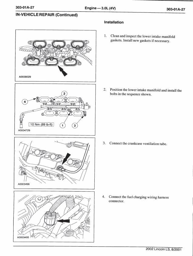 Lower intake torque sequence 2000 ls v6 | Lincoln vs Cadillac Forums