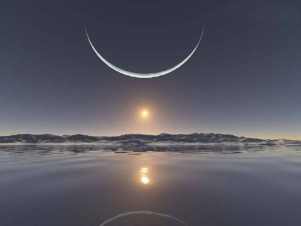 Moon and Sunset at north pole.jpg