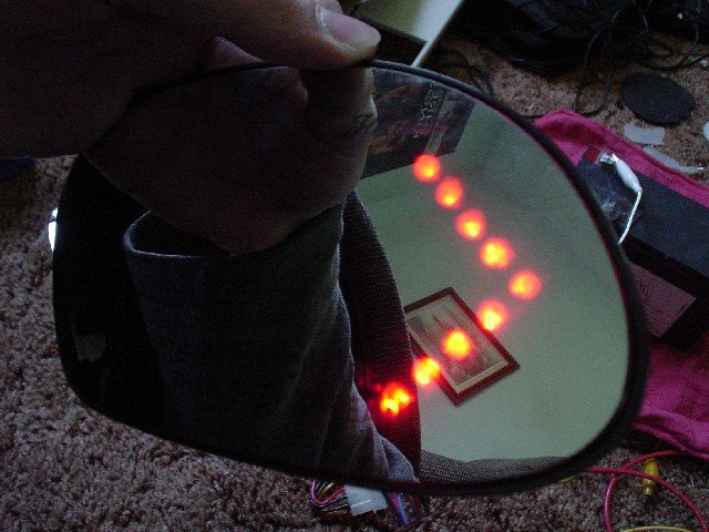 Add LED V-Signals in your Lincoln LS Mirrors