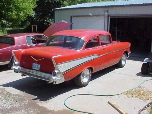 1957 Chevy Belair post